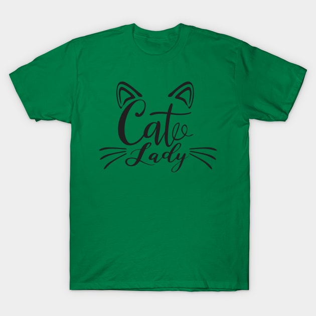 Cats Lady T-Shirt by Design Anbay